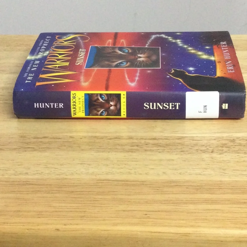 🌞 Erin Hunter The New Prophecy Warriors series Warrior Sunset Hardcover w/game
